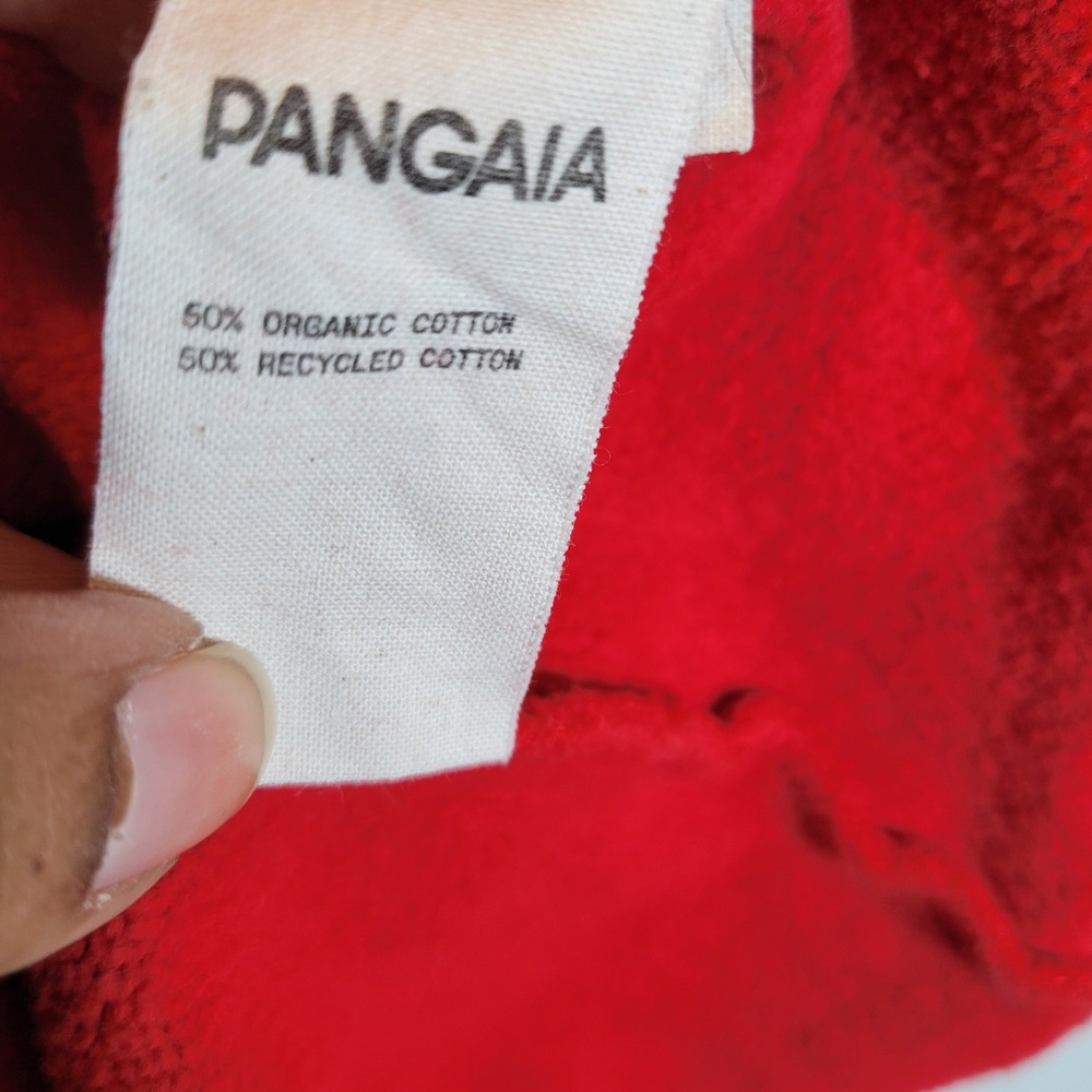 Pangaia Womens Mock Neck Organic Recycled Cotton Sweater Dress Size XS Red - Picture 7 of 13